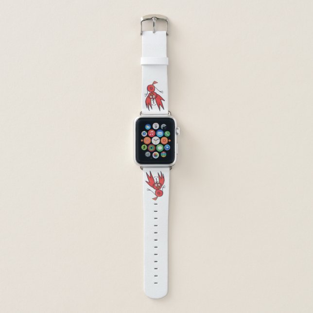 JMCDesign Red Bird Apple Watch Band (Front)
