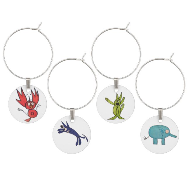 JMCdesign Wine Charms (Staggered)
