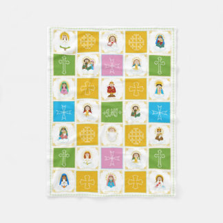 JMJ Cute Saint Quilt Fleece Blanket