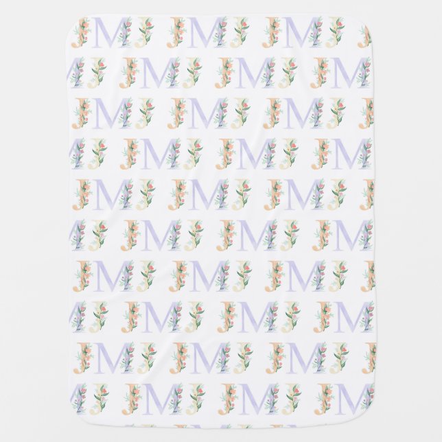 JMJ Tiled Catholic Baby Blanket (Front)
