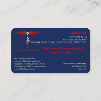JML Communications Business Appointment Card