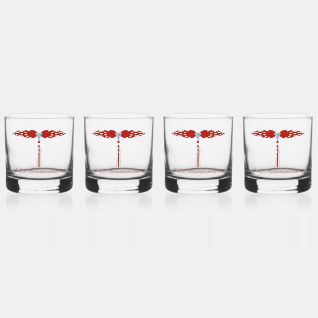 JML Communications Tower Logo Whiskey Glass (Front)