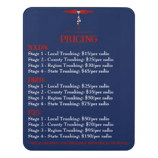 JML Pricing Door Sign
