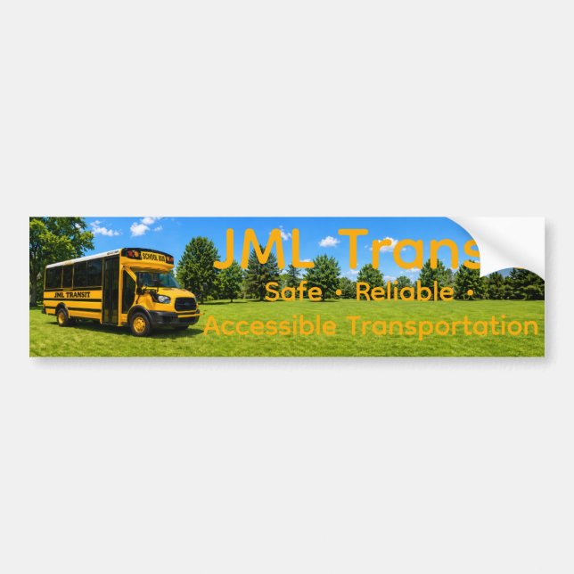 JML Transit Bumper Sticker (Front)