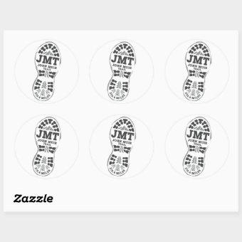 JMT CLASSIC ROUND STICKER | Zazzle