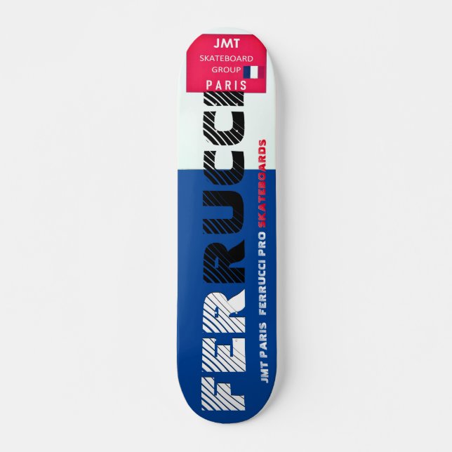 JMT PARIS   FERRUCCI  7 3/4" Skateboard Deck (Front)