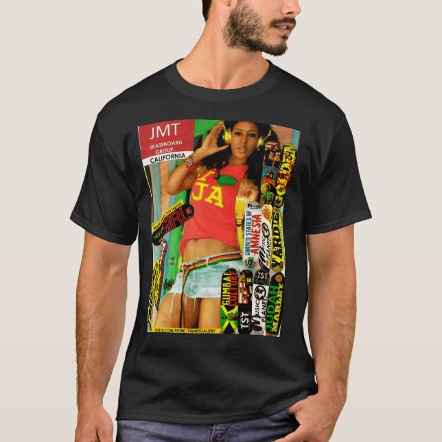 JMT SK8 OFFICIAL. / TINA Basic Dark T-Shirt (Front)