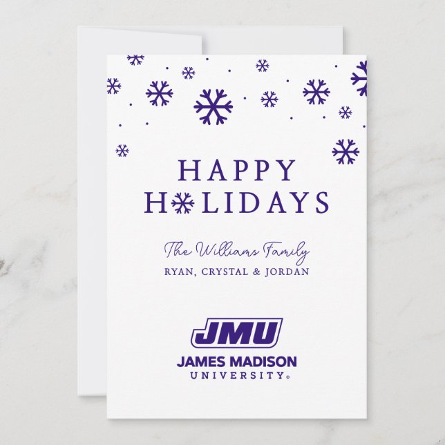 JMU | James Madison University Holiday Card (Front)