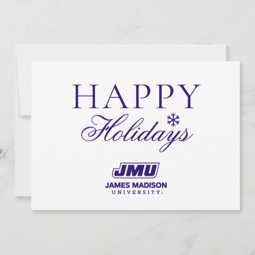 JMU  James Madison University Holiday Card