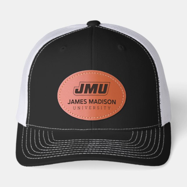 JMU | James Madison University Leather Patch Hat (Front)