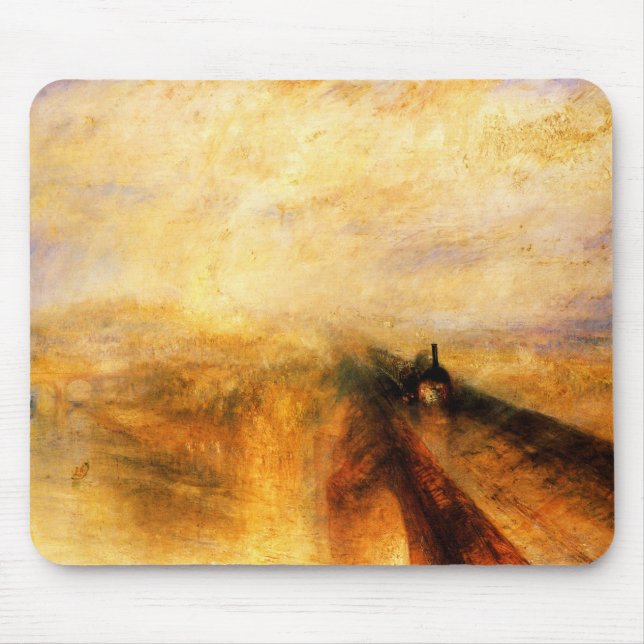 JMW Turner Rain Steam and Speed Mouse Pad (Front)
