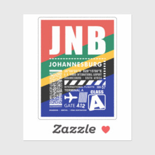 JNB Johannesburg Airport Sticker