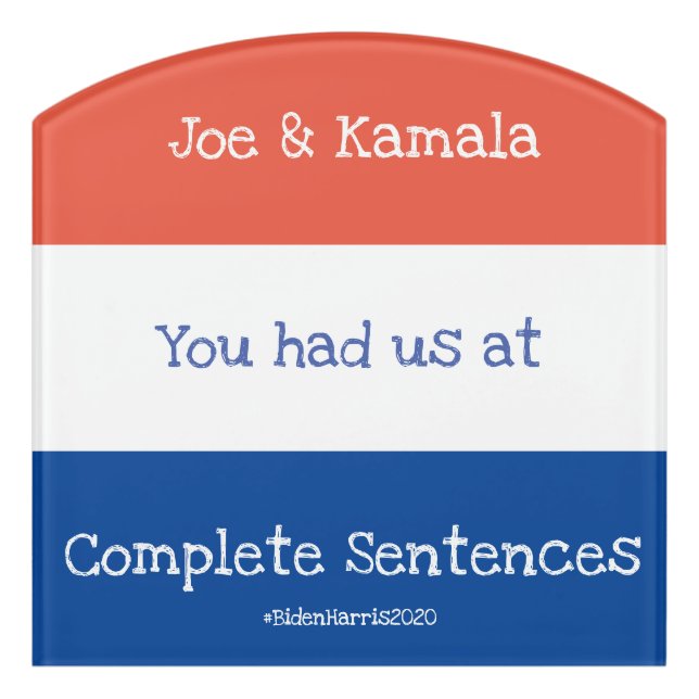 Jo and Kamala Door Sign (Contour Front)