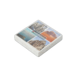 JO Jordan - Downtown Amman - Dead Sea - Stone Magnet