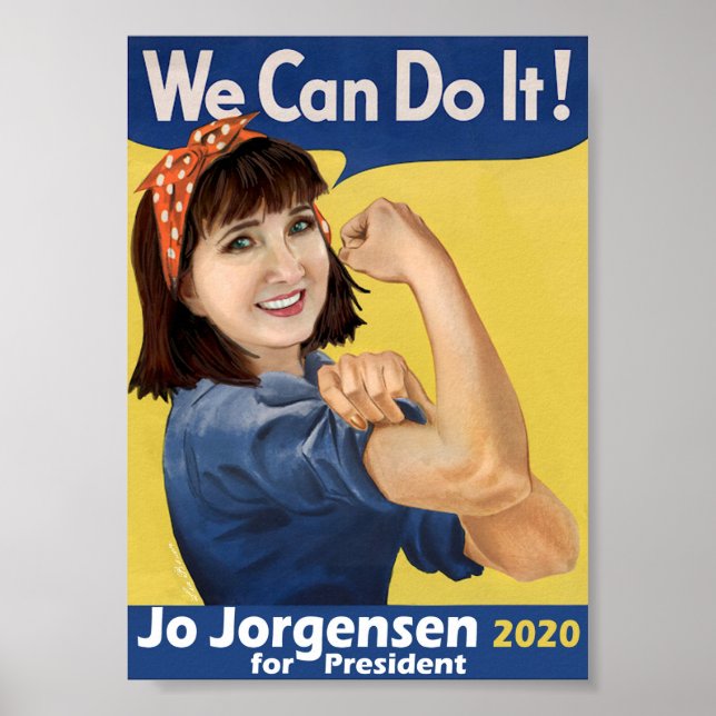 'Jo-sie the Riveter' Fundraiser Poster (Front)