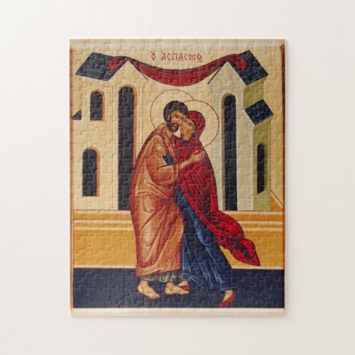 Joachim and Anna Orthodox Christian Icon Jigsaw Puzzle