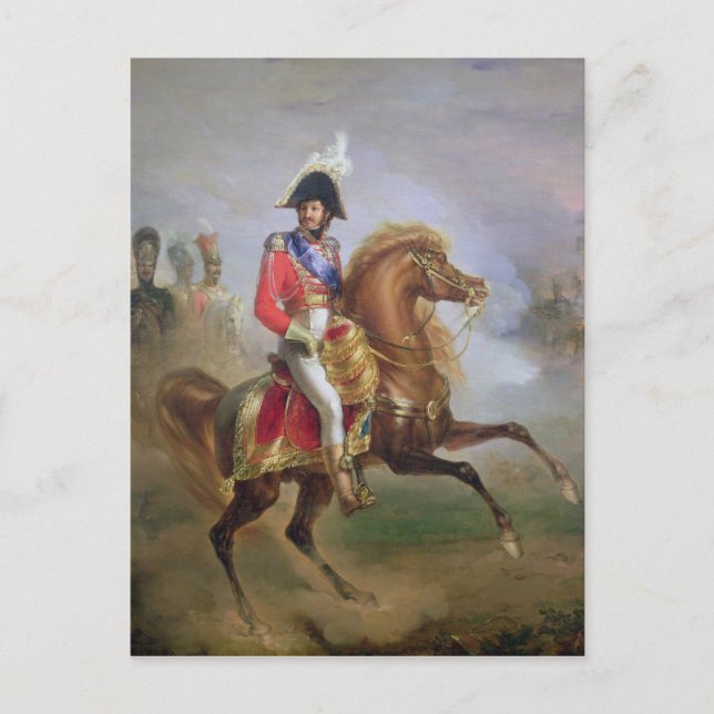 Joachim Murat  on Horseback, 1814-15 Postcard (Front)