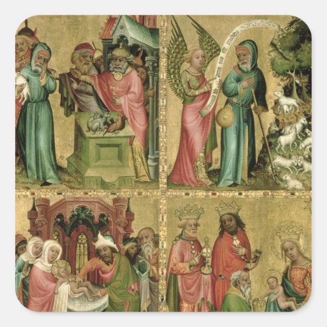 Joachim's Sacrifice, the Circumcision of Square Sticker (Front)