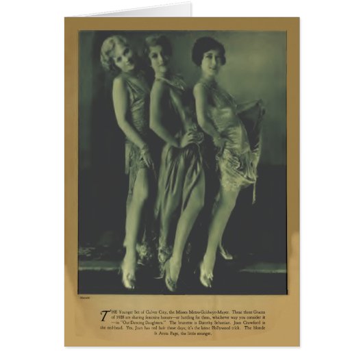 Joan Crawford 1928 vintage portrait card (Front)