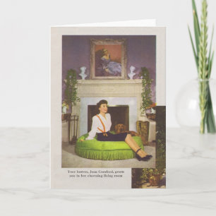 Joan Crawford Brentwood Home 1944 Card