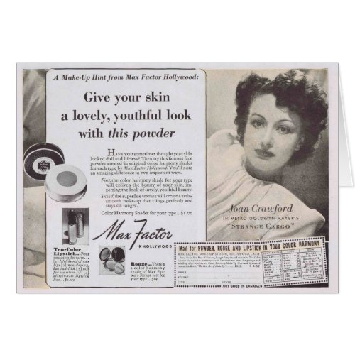 Joan Crawford Face Powder Ad