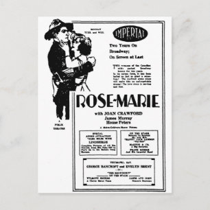 Joan Crawford Rose-Marie 1928 Postcard