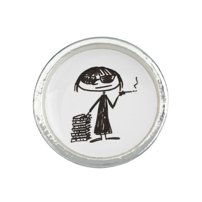 joan didion is my power animal ring (Front)