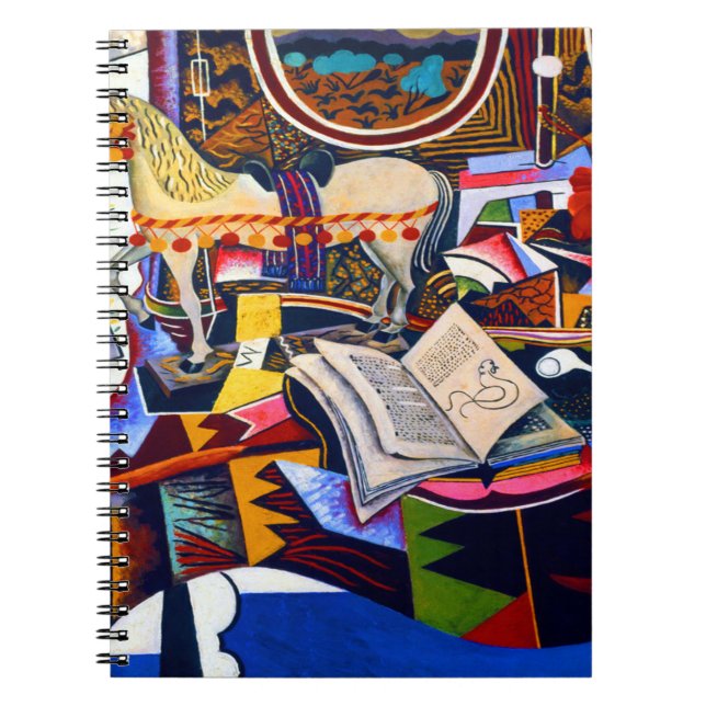 Joan Miro Horse Pipe and Red Flower Notebook (Front)