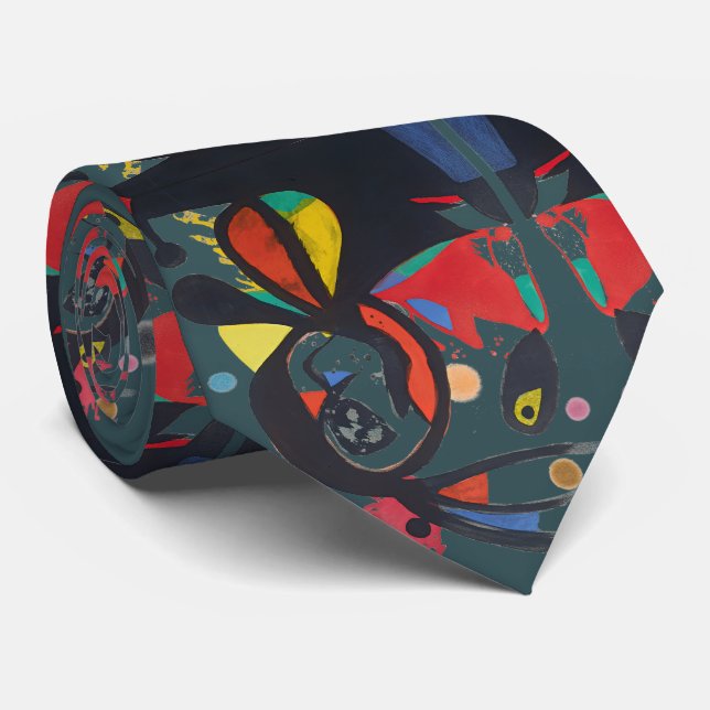 Joan Miro Neck Tie (Rolled)