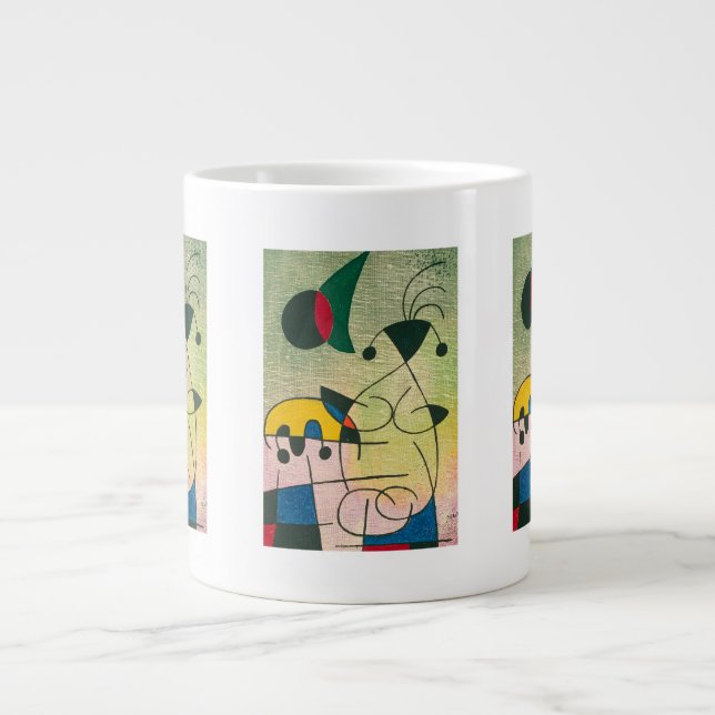 joan miro paintings art, abstract art giant coffee mug (Front)