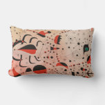 joan miro paintings art, abstract art  lumbar pillow