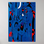 joan miro paintings art, abstract art poster