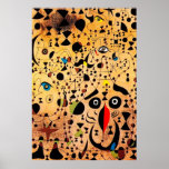 joan miro paintings art, abstract art poster