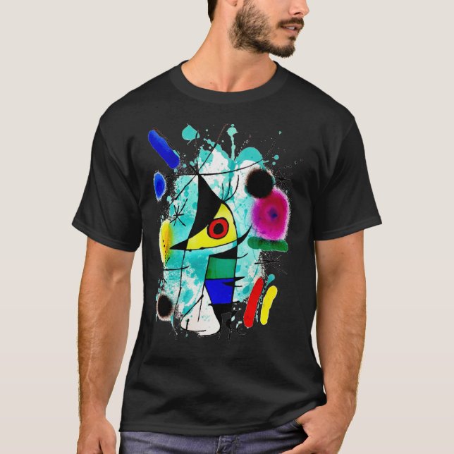 Joan Miró - &x27;The Singing Fish&x27; Abstract Su T-Shirt (Front)