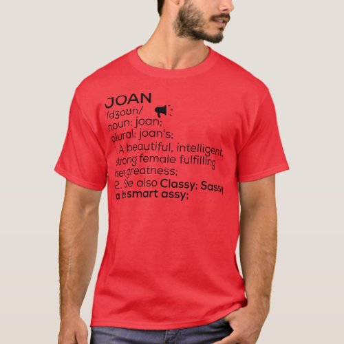 Joan Name Definition Joan Female Name T_Shirt