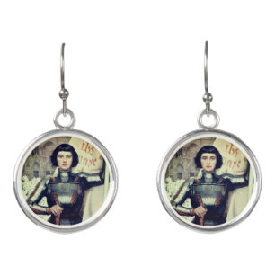 Joan of Arc (Albert Lynch illustration) Earrings