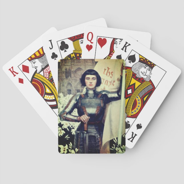 Joan of Arc (Albert Lynch illustration) Poker Cards (Back)