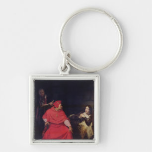 Joan of Arc and the Cardinal of Winchester Keychain