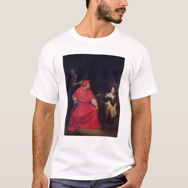 Joan of Arc  and the Cardinal of Winchester T-Shirt (Front)
