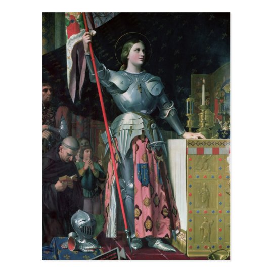 Joan of Arc at the Coronation of King Charles Postcard | Zazzle.com