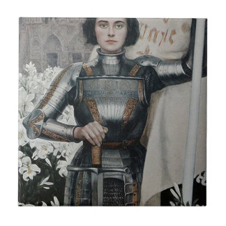 Joan of Arc by Albert Lynch Tile