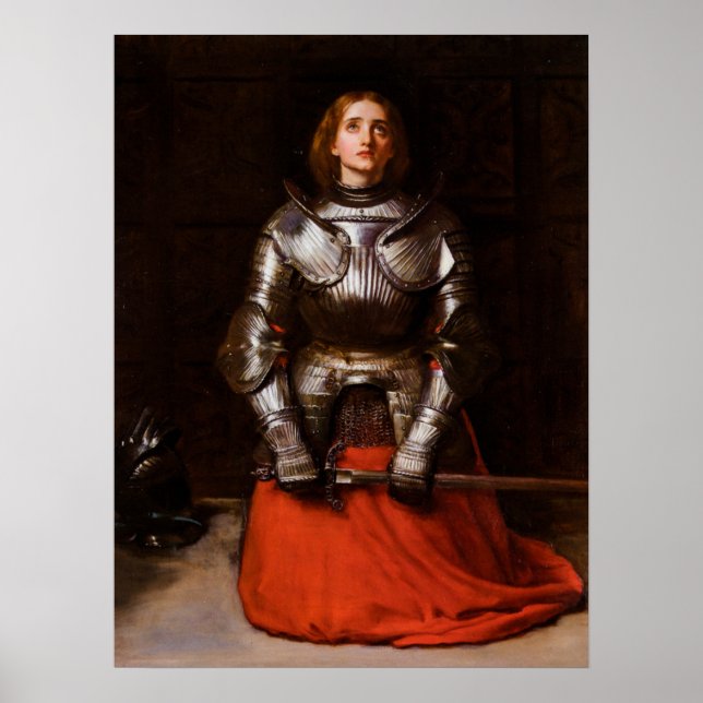 Joan of Arc by John Everett Millais Poster (Front)