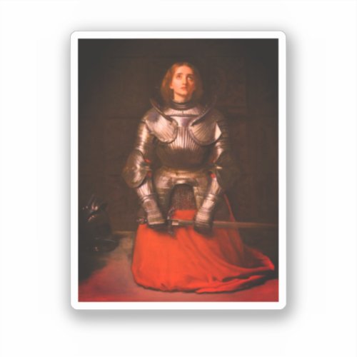 Joan of Arc by John Everett Millais Sticker