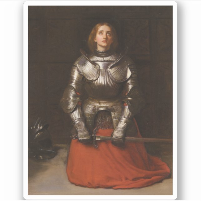Joan of Arc c. 1865 by John Everett Millais Sticker (Front)