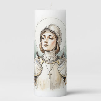 Joan of Arc , Catholic Gifts Pillar Candle