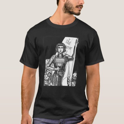 Joan Of Arc Distressed Vintage Saint Catholic Femi T_Shirt