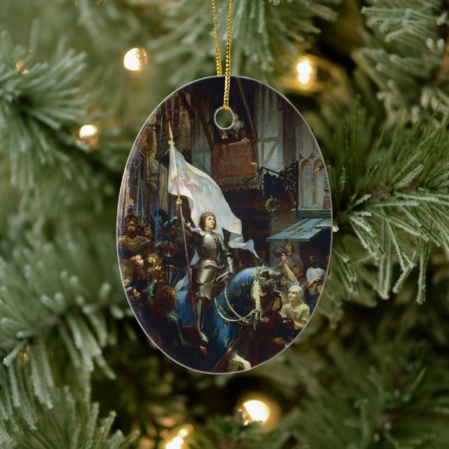 Joan of Arc enters Orléans Ceramic Ornament (Tree)