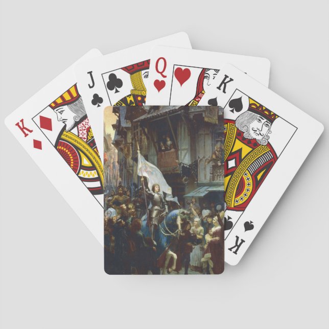 Joan of Arc enters Orléans Poker Cards (Back)