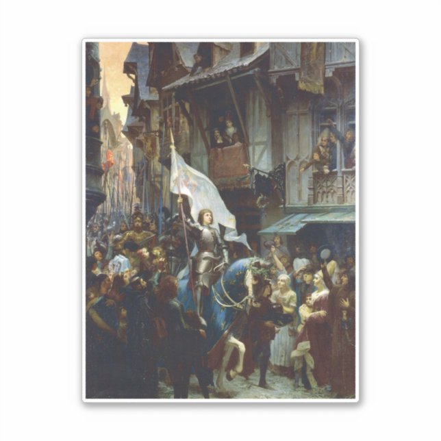 Joan of Arc enters Orléans Sticker (Front)