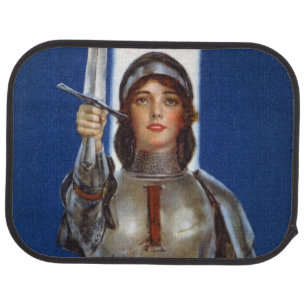 Joan of Arc French Heroine, Knight Maid of Orleans Car Floor Mat